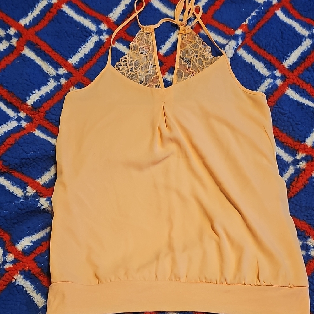 Maurices Peach Lace-Back Camisole